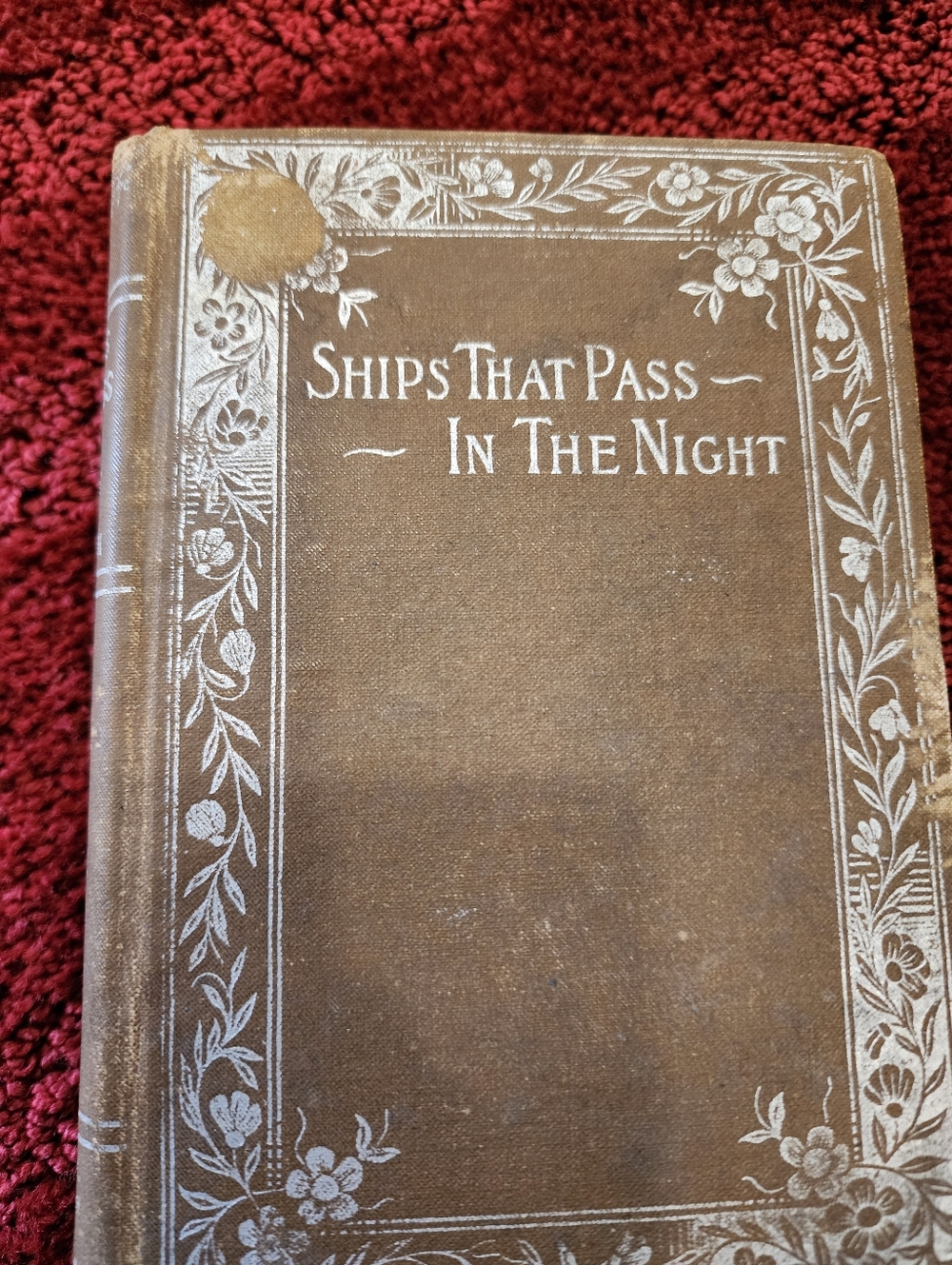 Set of 2 Vintage Antique Books - brown tones7